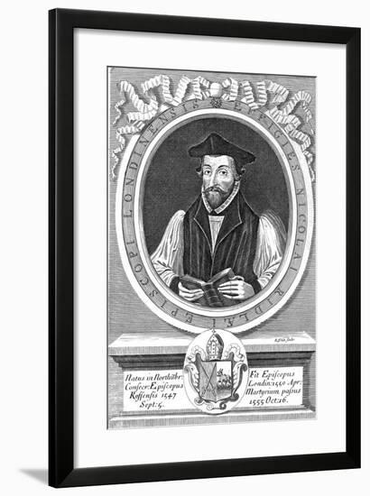 Nicholas Ridley, 16th Century English Protestant Reformer and Martyr-null-Framed Giclee Print