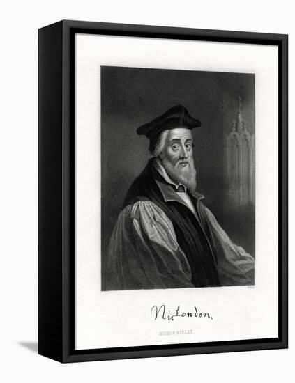 Nicholas Ridley, (Died October 16, 155), English Clergyman, 19th Century-W Holl-Framed Premier Image Canvas