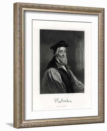 Nicholas Ridley, (Died October 16, 155), English Clergyman, 19th Century-W Holl-Framed Giclee Print
