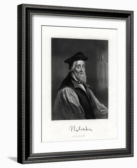 Nicholas Ridley, (Died October 16, 155), English Clergyman, 19th Century-W Holl-Framed Giclee Print