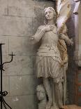 Statue of St. Joan of Arc, Dol Cathedral, Dol De Bretagne, Brittany, France, Europe-Nick Servian-Photographic Print