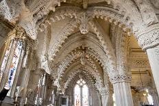 Interior with Columns and Windows, La Sagrada Familia Church, Barcelona, Catalonia, Spain, Europe-Nick Servian-Photographic Print