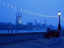 Dawn Over Battersea Power Station and Chelsea Bridge, London, England, United Kingdom-Nick Wood-Photographic Print
