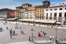 Piazza Bra, Verona, UNESCO World Heritage Site, Veneto, Italy, Europe-Nico-Mounted Photographic Print