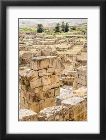 Tirage Albuminé Vintage - Ruines De Tunisie, Circa 1885, Format 12x16 Cm