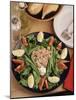 Nicoise Salad and Rolls Ready to Be Served-Gary Conner-Mounted Photographic Print