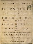 Frontispiece of the Autograph Music Score of Agrippina, 1708-Nicola Antonio Porpora-Premier Image Canvas