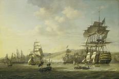 Anglo-Dutch Fleet in the Bay of Algiers-Nicolaas Baur-Framed Art Print