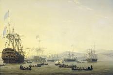 Fire on the Wharves of Algiers-Nicolaas Baur-Art Print