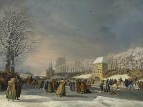 The Women's Speed-Skating Race on the Westersingel in Leeuwarden, January 21, 1809-Nicolaas Baur-Giclee Print