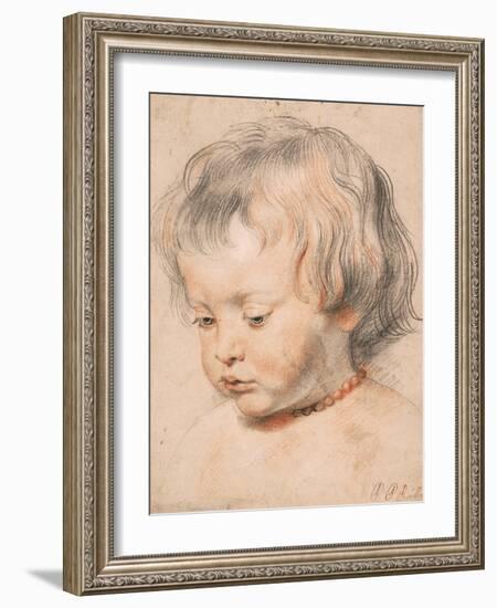 Nicolaas Rubens Wearing a Coral Necklace, Ca 1619-Peter Paul Rubens-Framed Giclee Print