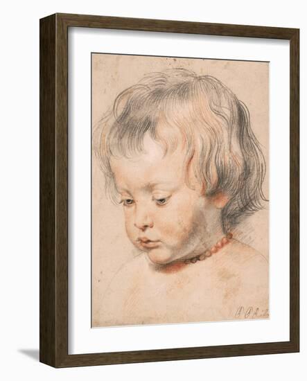 Nicolaas Rubens Wearing a Coral Necklace, Ca 1619-Peter Paul Rubens-Framed Giclee Print