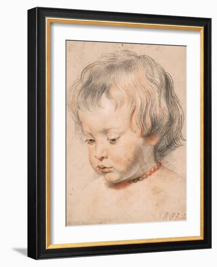 Nicolaas Rubens Wearing a Coral Necklace, Ca 1619-Peter Paul Rubens-Framed Giclee Print