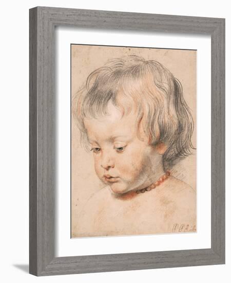 Nicolaas Rubens Wearing a Coral Neckless, c.1619-20-Peter Paul Rubens-Framed Giclee Print