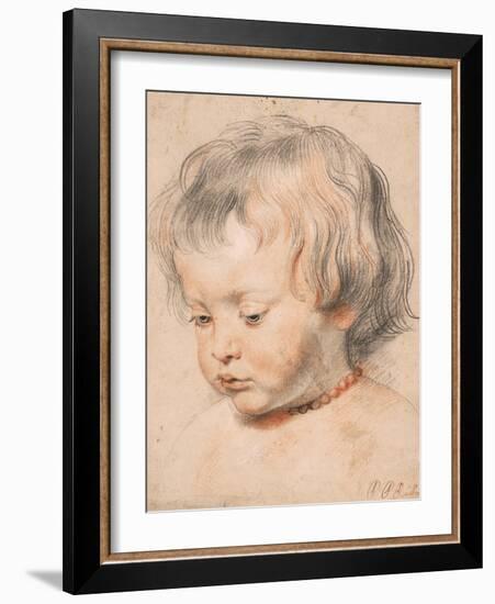 Nicolaas Rubens Wearing a Coral Neckless, c.1619-20-Peter Paul Rubens-Framed Giclee Print