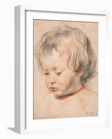 Nicolaas Rubens Wearing a Coral Neckless, c.1619-20-Peter Paul Rubens-Framed Giclee Print