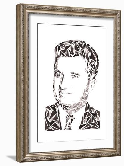 Nicolae Ceausescu-Cristian Mielu-Framed Art Print