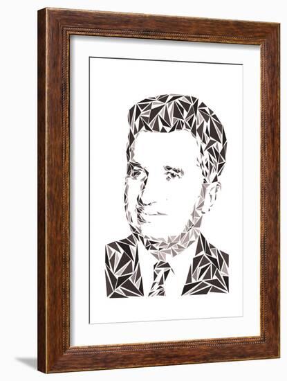 Nicolae Ceausescu-Cristian Mielu-Framed Art Print