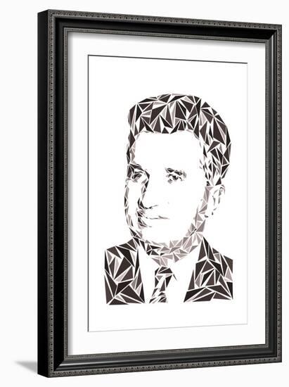 Nicolae Ceausescu-Cristian Mielu-Framed Art Print