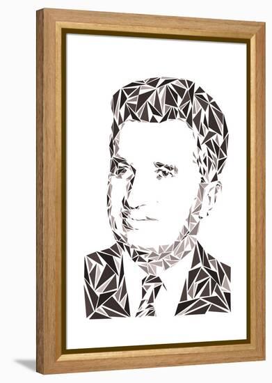 Nicolae Ceausescu-Cristian Mielu-Framed Stretched Canvas