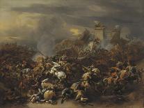 Battle Between Alexander and Porus, 326 BC-Nicolaes Berchem-Framed Premier Image Canvas