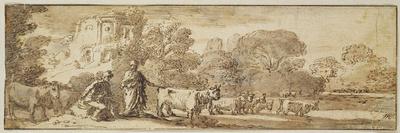 Mercury and Argus with a Herd of Cattle-Nicolaes Cornelisz Moeyaert-Giclee Print