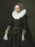 Portrait of a Lady, C.1630 (Oil on Oak Panel)-Nicolaes Eliasz-Framed Giclee Print