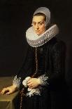 Portrait of a Lady, C.1630 (Oil on Oak Panel)-Nicolaes Eliasz-Framed Giclee Print