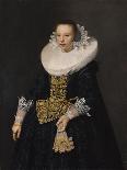 Portrait of a Lady, C.1630 (Oil on Oak Panel)-Nicolaes Eliasz-Framed Giclee Print