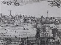 Panorama of London and the Thames, Part One Showing from Whitehall to Blackfriars, C.1600-Nicolaes Jansz Visscher-Giclee Print