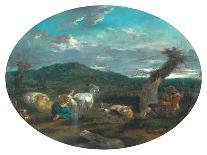 Shepherd and Dog-Nicolaes Pietersz. Berchem-Giclee Print