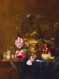 Still Life of Roses, a Carnation, Convolvulus and a Tulip in a Glass Vase-Nicolaes van Veerendael-Giclee Print