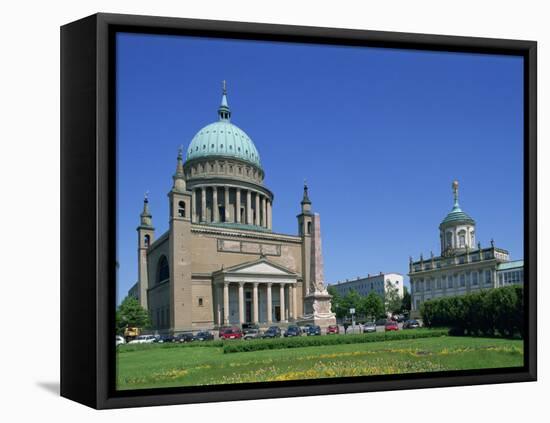 Nicolai Church in Potsdam, Brandenburg, Germany, Europe-Hans Peter Merten-Framed Premier Image Canvas