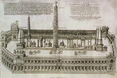 Plan of the Circus Maximus Engraving-Nicolas Beautrizet-Giclee Print