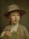 Boy with a Drawing Book-Nicolas Bernard Lepicie-Framed Art Print