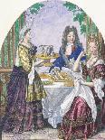 Marquise De Lude at Table-Nicolas Bonnart-Framed Giclee Print