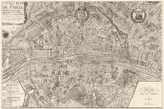Plan dela Ville de Paris 1715-Nicolas De Fer-Art Print