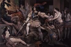 Hernan Cortes Opposing Human Sacrifice-Nicolas Eustache Maurin-Mounted Giclee Print