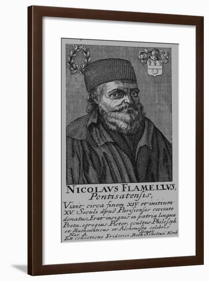 Nicolas Flamel (1330-141)-null-Framed Giclee Print