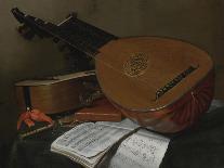 Still Life with a Lute and a Guitar-Nicolas Henri Jeaurat de Bertry-Framed Giclee Print