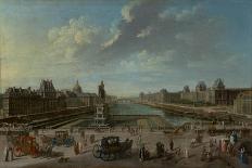 A View of Paris with the Ile de la Cité, 1763-Nicolas Jean Baptiste Raguenet-Framed Giclee Print