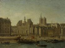 L'Hôtel de Ville et la place de Grève-Nicolas Jean Baptiste Raguenet-Giclee Print