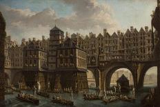 Le Pont Neuf et la Cité, vus du quai de Conti, 1772-Nicolas Jean Baptiste Raguenet-Framed Giclee Print