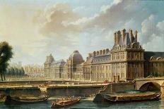 L'Hôtel de Ville et la place de Grève-Nicolas Jean Baptiste Raguenet-Framed Giclee Print