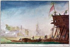 The Marina of Brest, C1750-1810-Nicolas Marie Ozanne-Giclee Print