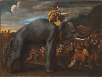 Hannibal Crossing the Alps on an Elephant-Nicolas Poussin-Giclee Print