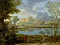 Landscape with Buildings, 1648-1650-Nicolas Poussin-Giclee Print