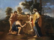 Jesus Healing the Blind of Jericho-Nicolas Poussin-Giclee Print