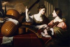 Divine Inspiration of Music, c.1640-Nicolas Regnier-Premier Image Canvas