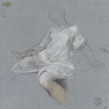 Femme assise, en chemise, tournée vers la gauche-Nicolas Vleughels-Framed Premier Image Canvas